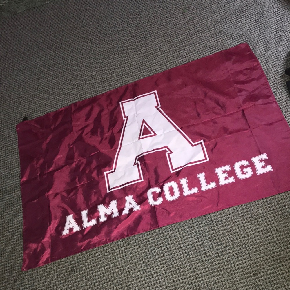 Maroon Beach Towel with White 'A' Logo